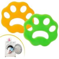Petinka 2 Adet Evcil Hayvanlar ve Çamaşır Makinesi İçin Pati Şekilli Renkli Tüy Temizleme Aparatı