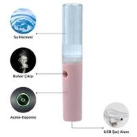 Petinka  El Tipi Taşınabilir Hava Nemlendirici Sprey USB  Kablolu Mini Buhar Püskürtücü Yüz Spreyi