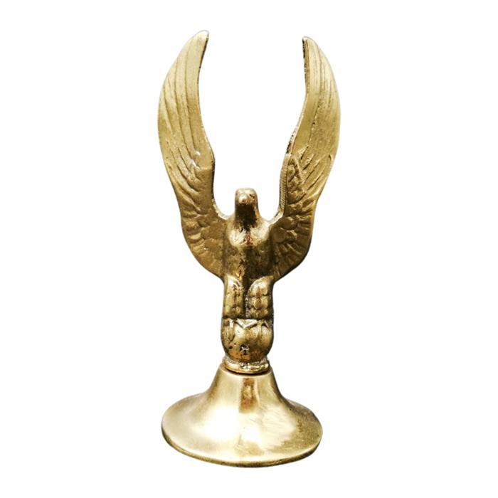  Kartal  Dik Kanatlı Dekoratif Biblo Pirinç Döküm 