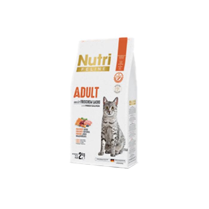 Adult Somon Etli 2Kg Nutri Feline Yetişkin Kedi Maması Kürek Hediyeli