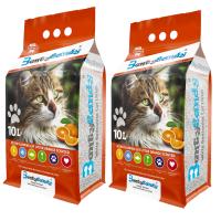 Kedi Kumu 10Litre İnce Taneli Benty Sandy Portakal Kokulu 2Adet