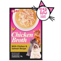 Ciao Chicken Broth50Gr Tavuklu&Somonlu Kedi Çorbası 12adet