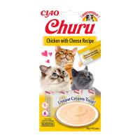 Ciao Churu 4x14Gr Püre Tavuk&Peynir Kedi Maması 10Adet