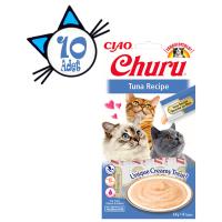 Ciao Churu 4x14Gr Püre Ton Balıklı Kedi Maması 10Adet