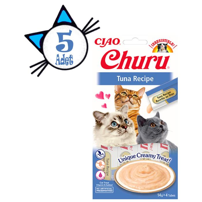 Ciao Churu 4x14Gr Püre Ton Balıklı Kedi Maması 5Adet