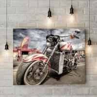 Cruiser Motosiklet Pimarks Kanvas Tablo