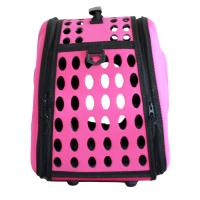 Pembe Patili Katlanır Askılı Taşınır Kedi Seyahat Çantası