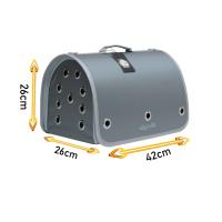 Fly Bag Kapalı Gri Renk Evcil Taşıma Çantası