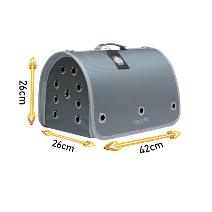 Fly Bag Kapalı Gri Renk Evcil Taşıma Çantası