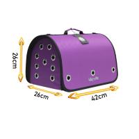 Fly Bag Kapalı Mor Renk Evcil Taşıma Çantası