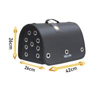 Fly Bag Kapalı Siyah Renk Evcil Taşıma Çantası