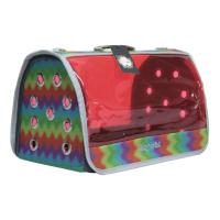 Fly Bag Kırmızı Şeffaf Renk Gökkuşağı Evcil Taşıma Çantası