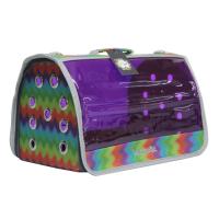 Fly Bag Mor Şeffaf Renk Gökkuşağı Evcil Taşıma Çantası