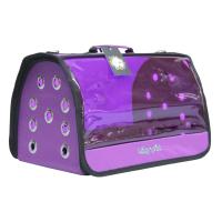 Fly Bag Mor Şeffaf Renk Mor Evcil Taşıma Çantası