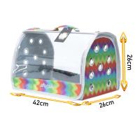 Fly Bag Şeffaf Gökkuşağı Evcil Taşıma Çantası