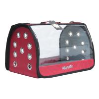 Fly Bag Şeffaf Kırmızı Evcil Taşıma Çantası