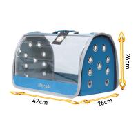 Fly Bag Şeffaf Mavi Evcil Taşıma Çantası