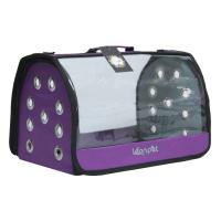 Fly Bag Şeffaf Mor Evcil Taşıma Çantası