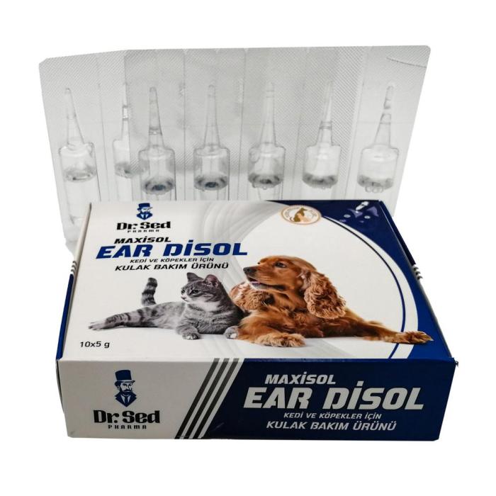 Kediler için Kulak Bakım Ürünü 10x5g Dr. Sed Maxisol