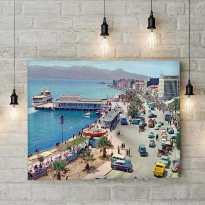 Konak Vapur İskelesi Nostaljik Kanvas Tablo 2