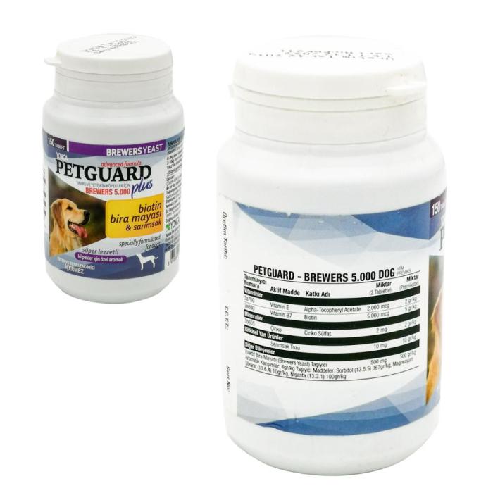 Köpek Brewers Yeast 150 Tablet Yavru ve Yetişkin PetGuard