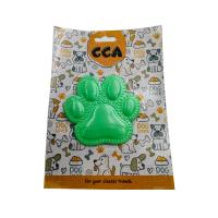 Çiğnenti Pati Şekli Tırtıklı Yeşil Renkli CCA Köpek Oyuncağı