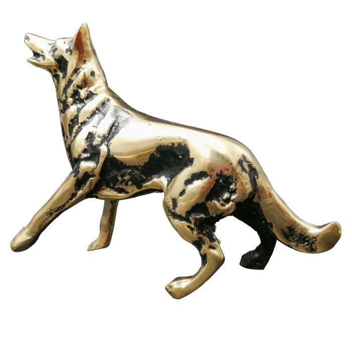 Kurt Köpeği  Biblo Pirinç Döküm