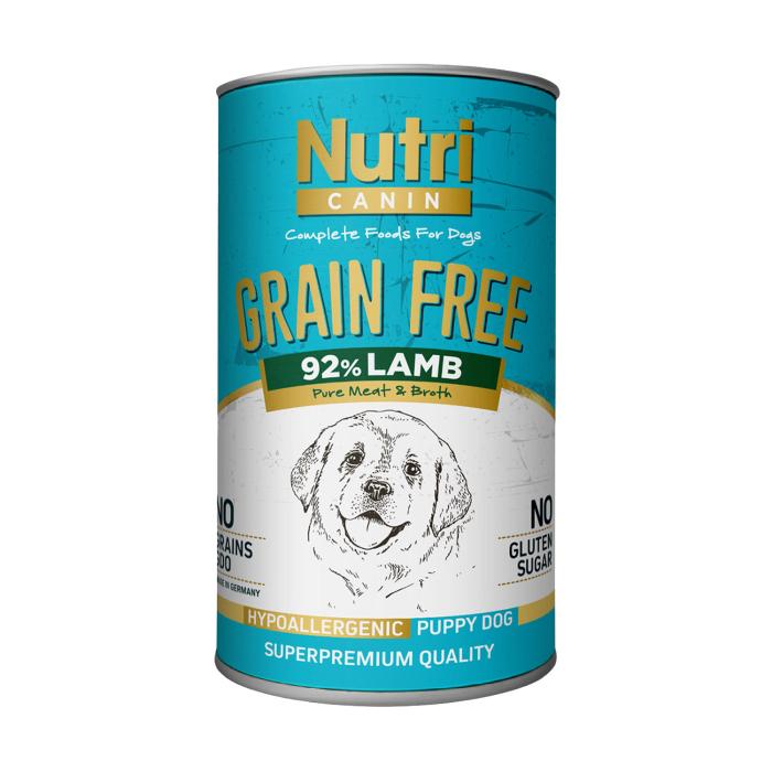 Kuzu Etli %92 400Gr Puppy Nutri Canin Yaş Köpek Maması