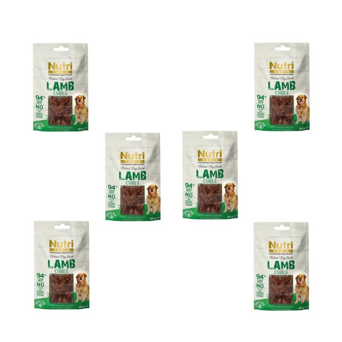 Kuzu Etli Küpleri Tahılsız Nutri Canin 80Gr Köpek Ödülü 6Adet