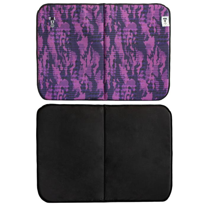 Minder Mat Mor Renk TML Kamuflaj Desen Kedi Yatağı 110cmx75cm 