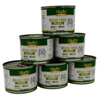 Kuzu Etli %92 200Gr Nutri Canin Yaş Köpek Maması 6Adet