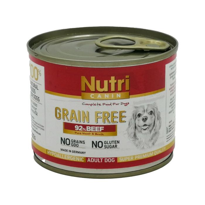 Sığır Etli %92 200Gr Nutri Canin Yaş Köpek Maması 4Adet