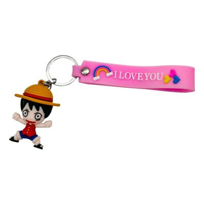 One Piece Monkey D. Luffy Eğlenceli I Love You Anahtarlık