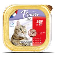 Plaisir Pate 100Gr Sığır Etli 8Adet Yaş Kedi Maması 