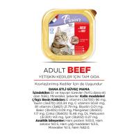 Plaisir Pate 100Gr Sığır Etli 8Adet Yaş Kedi Maması 