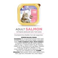 Pate Somon Etli 100Gr Plaisir Yaş Kedi Kedi Maması 8Adet