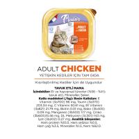 Pate Tavuk Etli 100Gr Plaisir Yaş Kedi Kedi Maması 8Adet