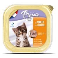 Plaisir Pate 100Gr Tavuk Etli&Sütlü 32Adet Yavru Yaş Kedi Maması 