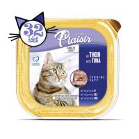 Pate Tuna Balık Etli 100Gr Plaisir Yaş Kedi Maması 32Adet