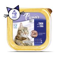 Pate Tuna Balık Etli 100Gr Plaisir Yaş Kedi Maması 4Adet