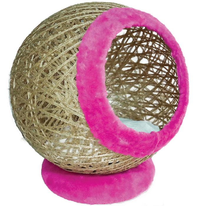 Petİnka Pembe Peluşlu Kedi Yuvası