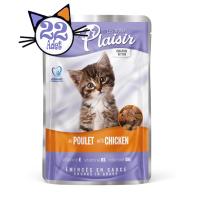 Pouch Kitten 100Gr  Plaisir Yaş Kedi Maması 22Adet
