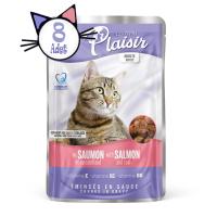 Pouch Somon&Morinalı 100Gr Plaisir Yaş Kedi Maması 8Adet