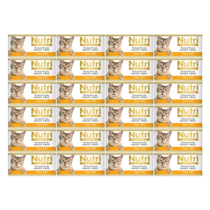 Sığır Etli 85Gr Nutri Yaş Kedi Maması 24Adet