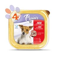 Sığır Etli Pate Plaisir 150Gr Yaş Köpek Maması 4Adet