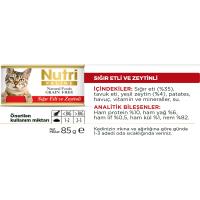 Sığır Etli&Zeytinli 85Gr Nutri Yaş Kedi Maması
