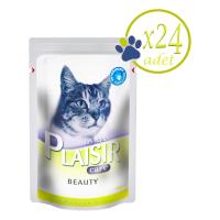 Somonlu Pouch 85Gr Plaisir Care Beauty Yaş Kedi Maması 24Adet