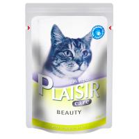 Somonlu Pouch 85Gr Plaisir Care Beauty Yaş Kedi Maması 24Adet