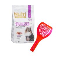 Sterilized Somon Etli 2Kg Nutri Feline Kedi Maması Kürek Hediyeli