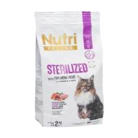 Sterilized Somon Etli 2Kg Nutri Feline Kedi Maması Kürek Hediyeli
